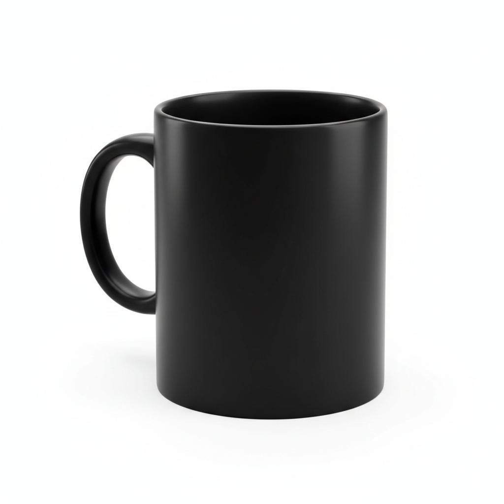 Black Ceramic Coffee Mug