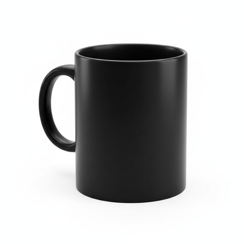 Black Ceramic Coffee Mug