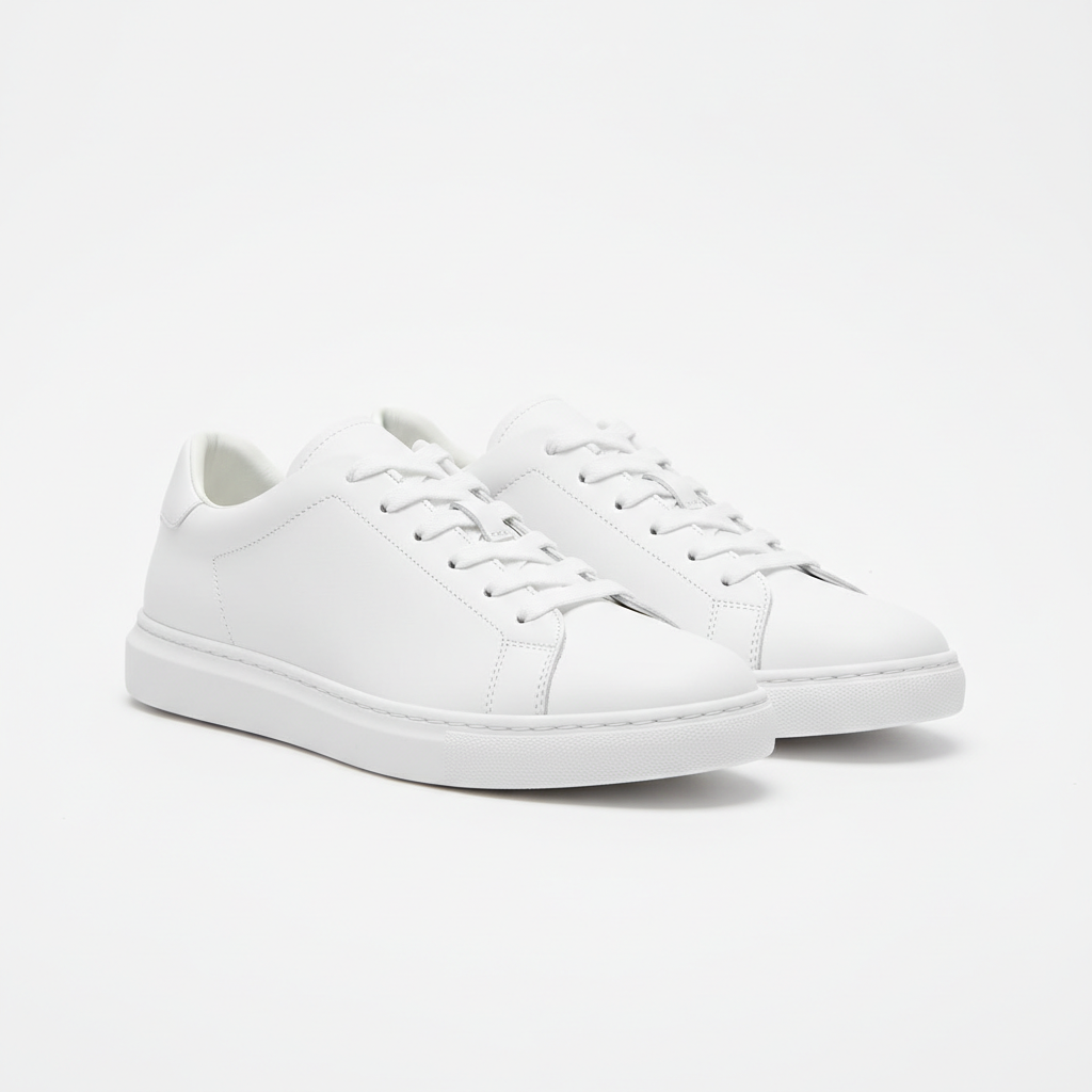 White Minimalist Sneakers